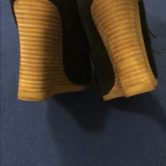 Express Black Wedge Booties - Picture 8 of 11